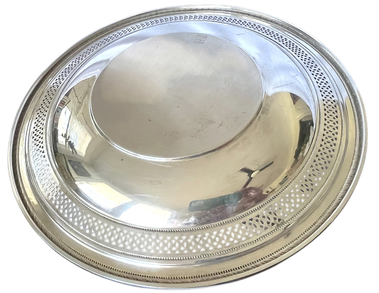 1950s Cartier Sterling Silver Pierced Gallery Tray - 5