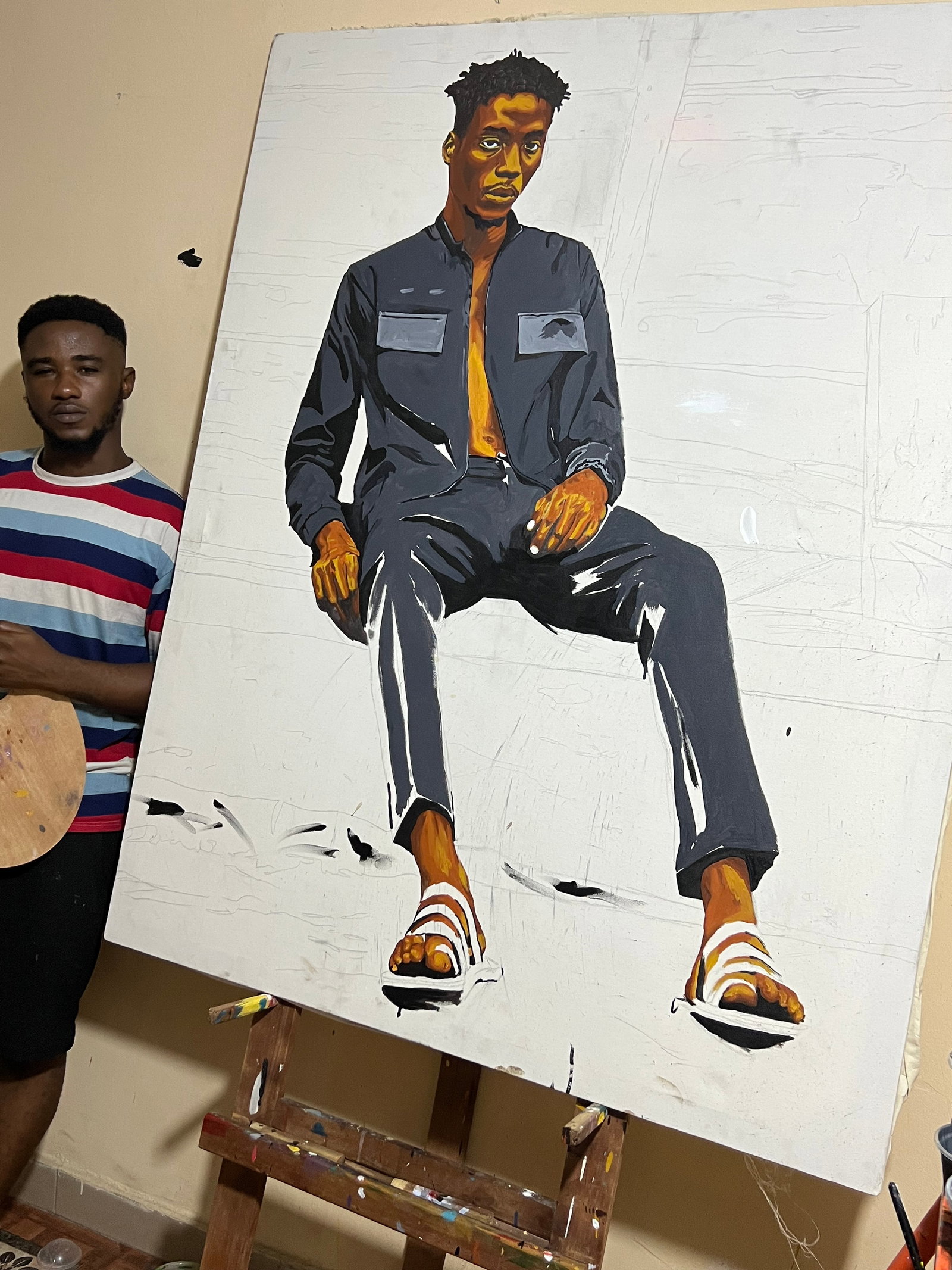 In Search of Meaning by Emmanuel Akolo, Acrylic on Canvas, (2022) - 2