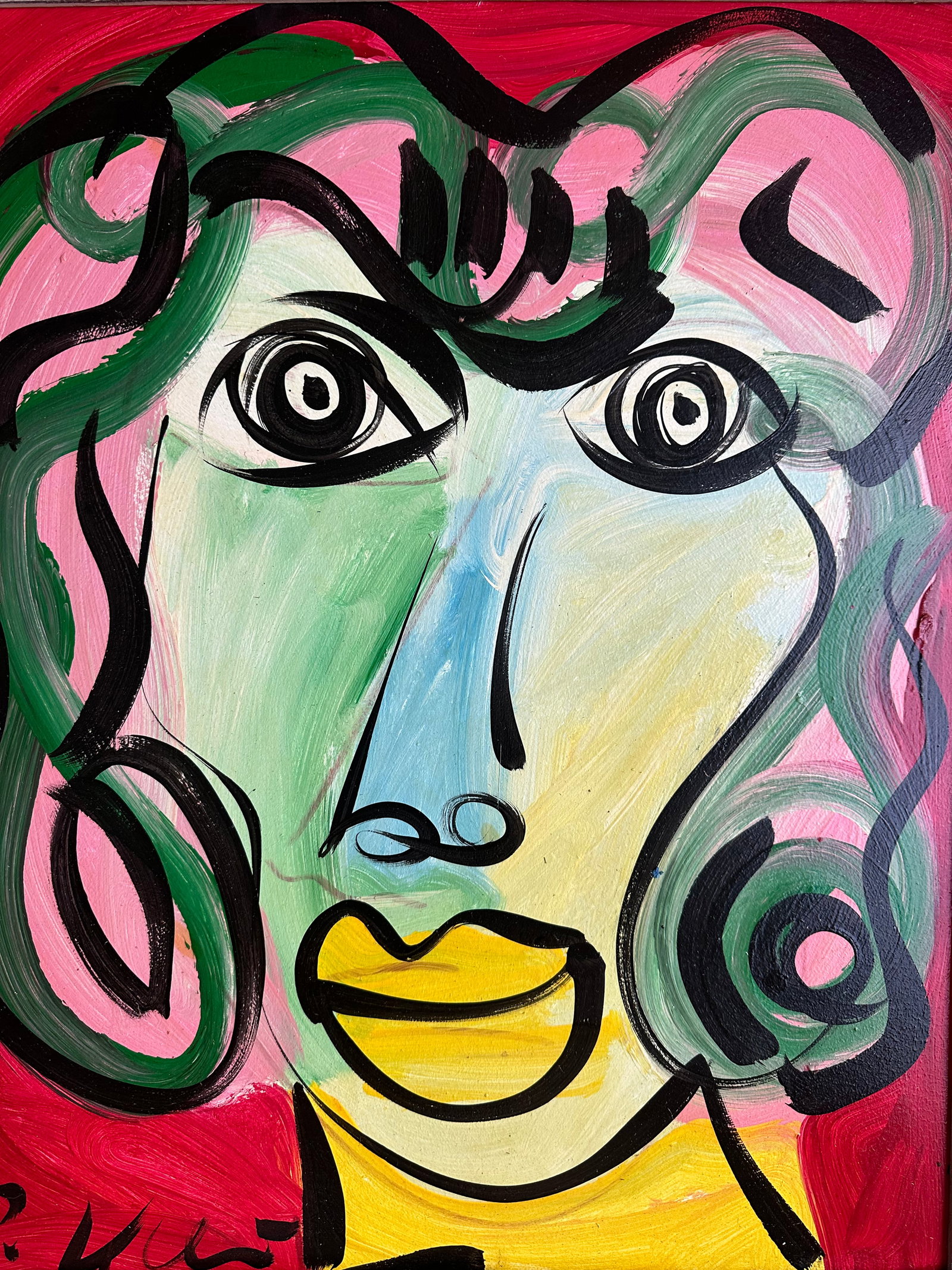 Peter Keil Abstract Portrait Painting - 2