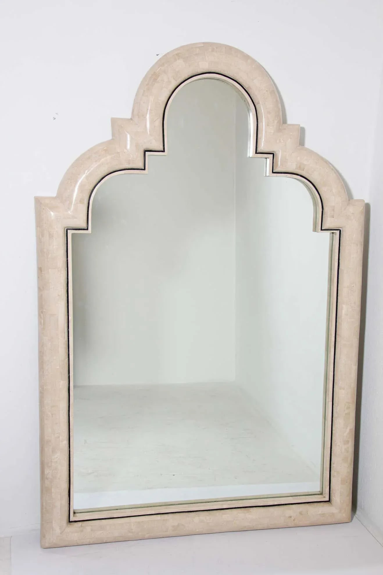 Moroccan Moorish Mirror Tessellated Stone by Maitland Smith. - 12