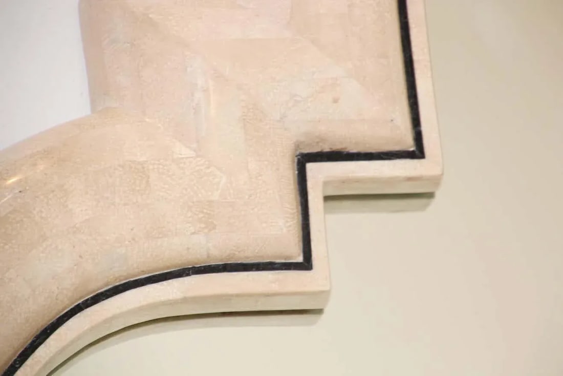 Moroccan Moorish Mirror Tessellated Stone by Maitland Smith. - 5