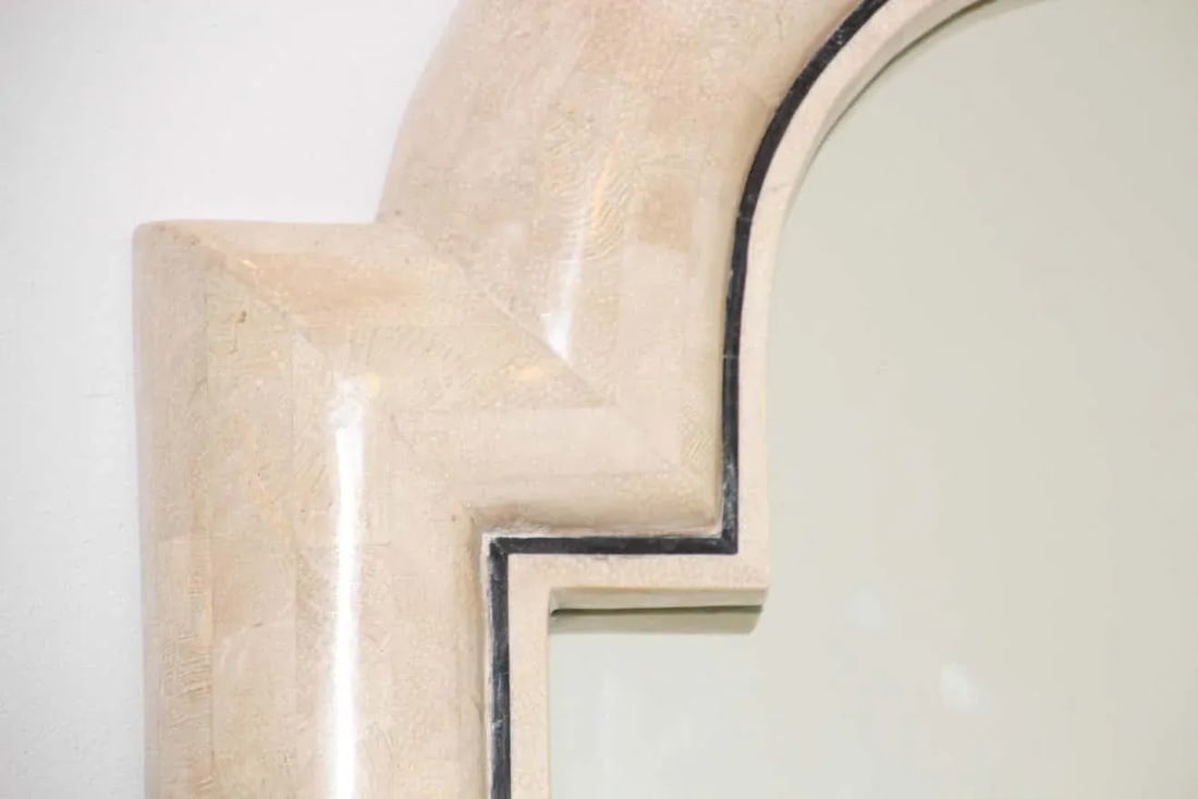 Moroccan Moorish Mirror Tessellated Stone by Maitland Smith. - 6