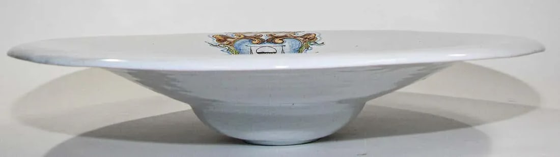 Vintage Talavera Large Stoneware White Bowl Spain - 6