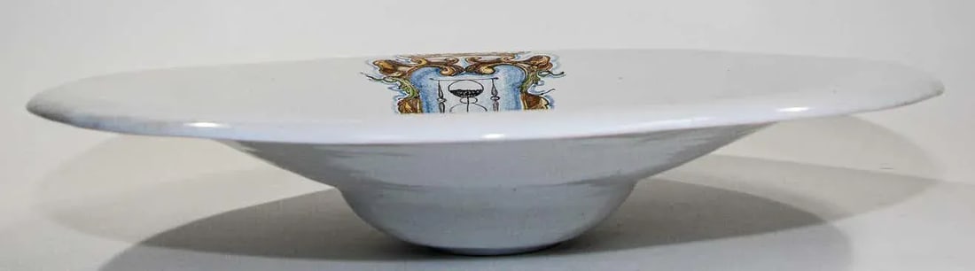 Vintage Talavera Large Stoneware White Bowl Spain - 7