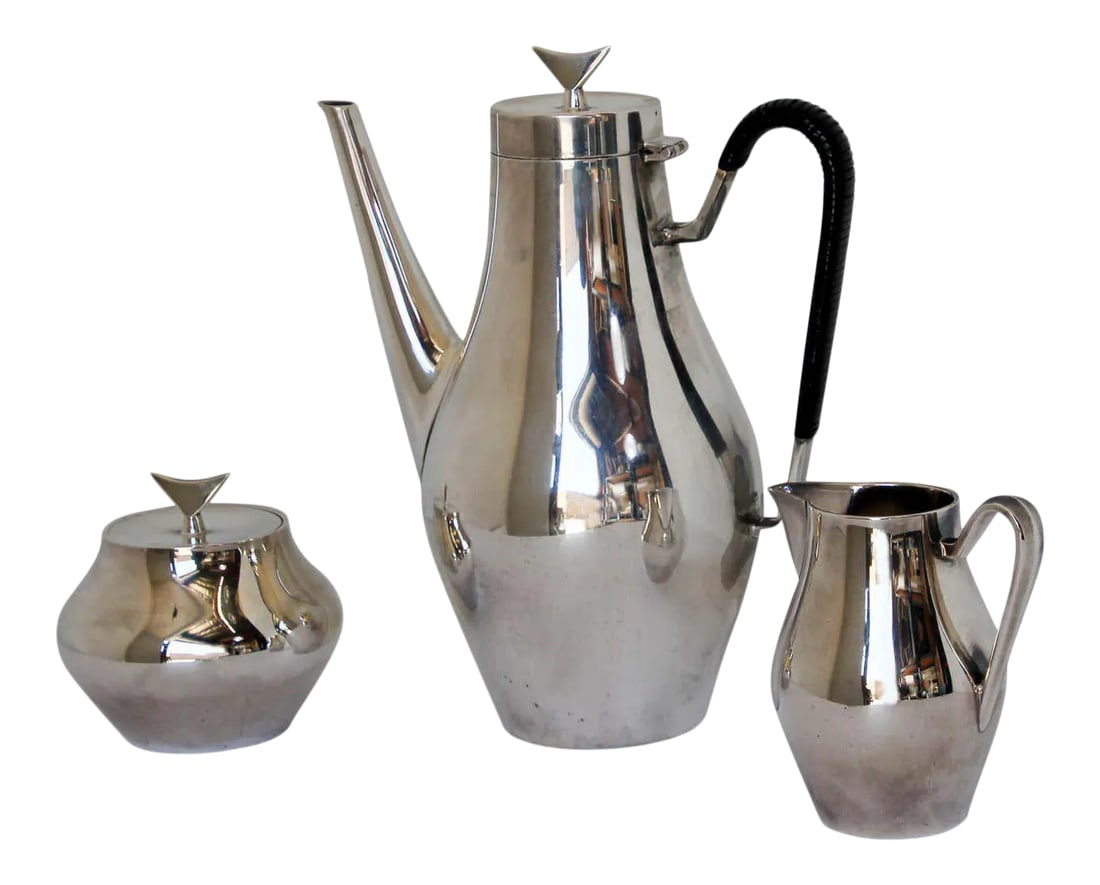 Vintage John Prip for Reed & Barton "Denmark" Coffee Service - Set of 3 (1 of 12)