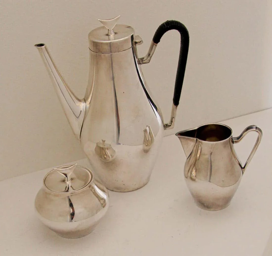 Vintage John Prip for Reed & Barton "Denmark" Coffee Service - Set of 3 - 3