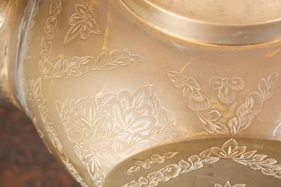 Oversized Tall Moorish Mughal Indian Brass Ewer - 2