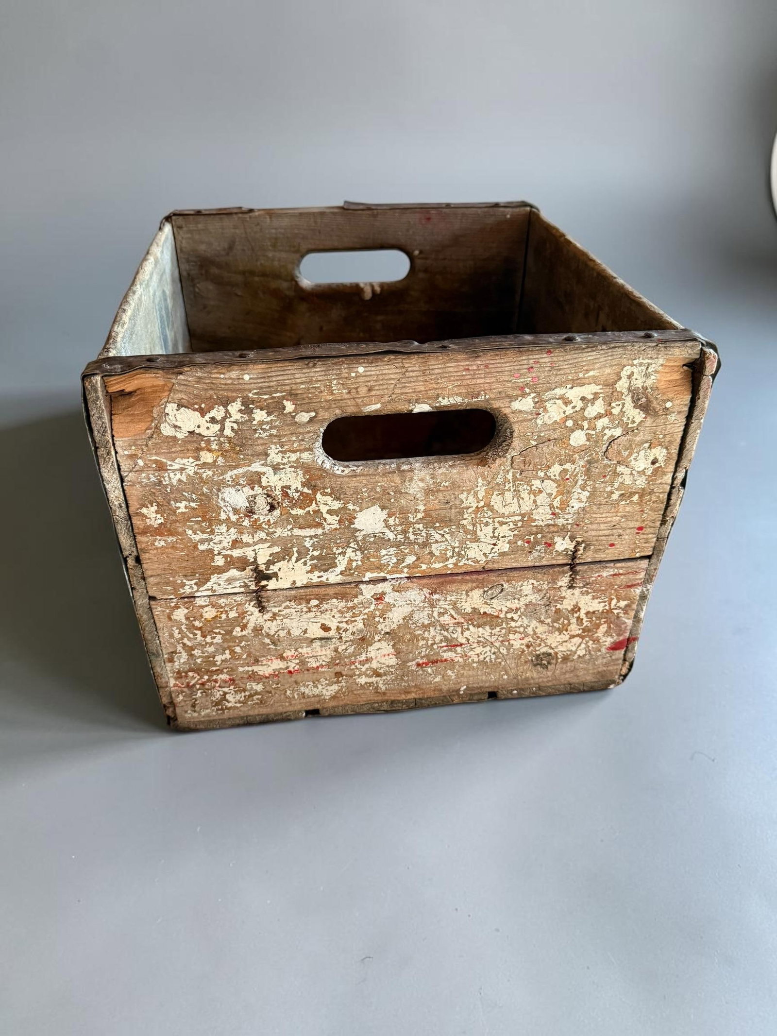 Vintage Farmhouse Clover Leaf Dairy Wood Crate Case Milk Famous for Purity - 5