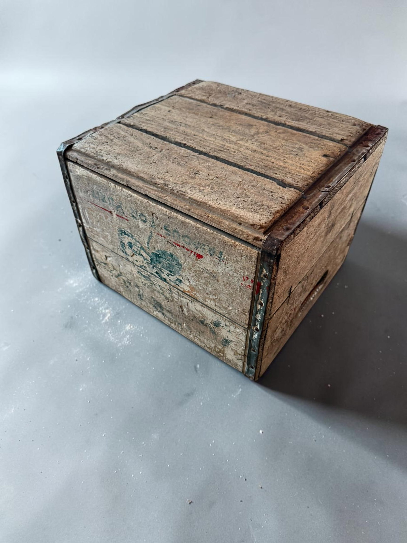 Vintage Farmhouse Clover Leaf Dairy Wood Crate Case Milk Famous for Purity - 6
