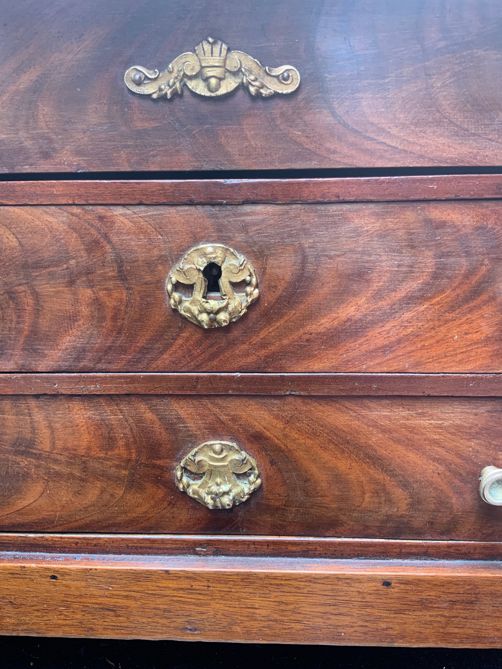 Late 19th Century Miniature French Empire Marble Top Commode - 6