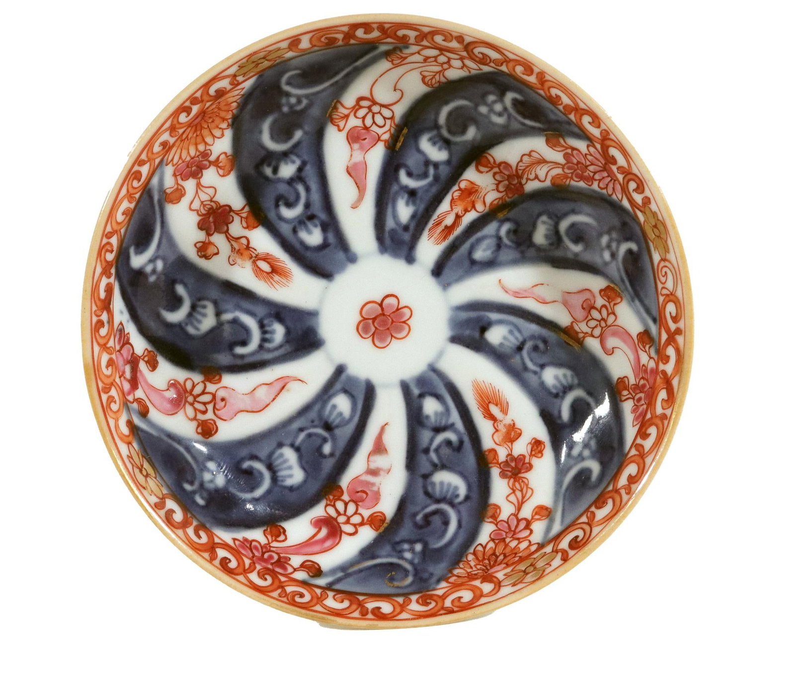 Chinese Export Porcelain "Queen Charlotte" Pattern Tea Bowl & Saucer, Kangxi Period - 3