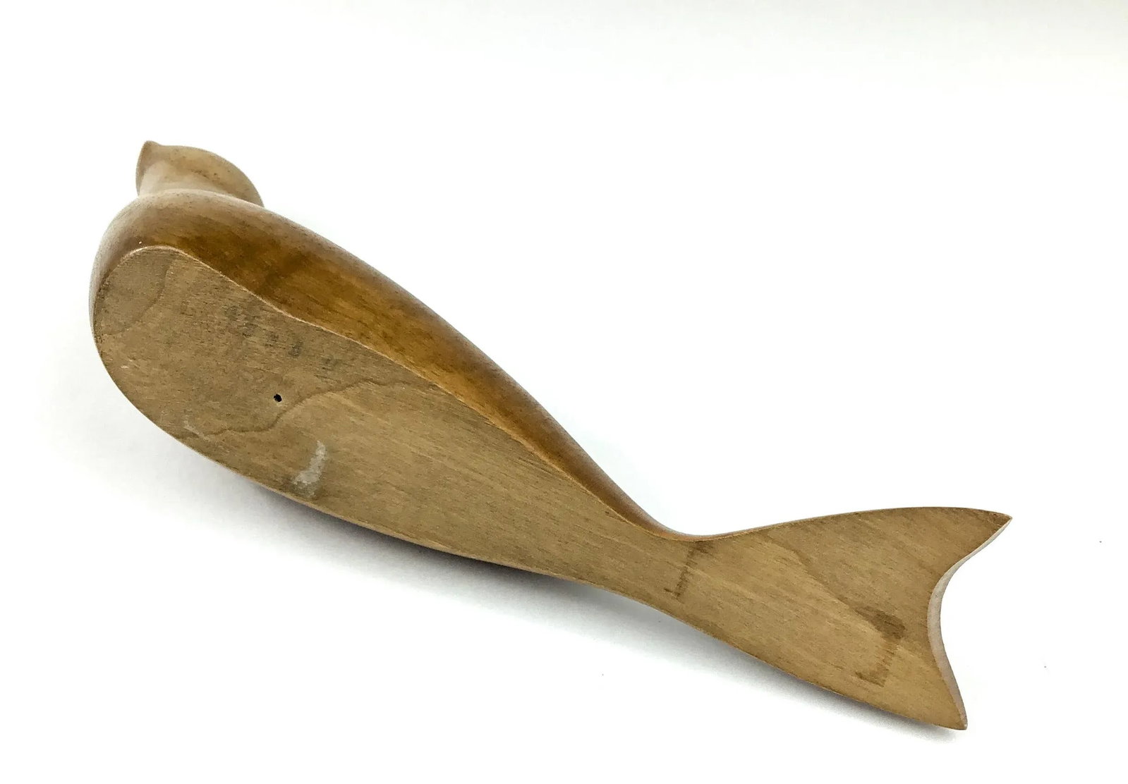 Hand Sculpted Mid-Century Modern Wood Carving of Seal - 12
