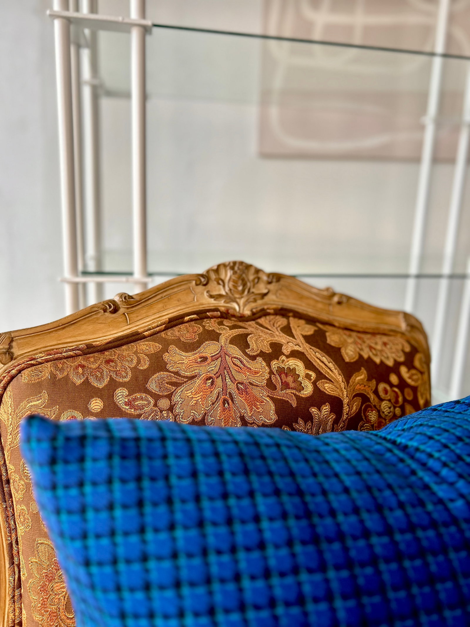 Custom Dipped Vintage Louis XV-Style Bergère Chair | Avant-Garde Modernized Vintage Accent - 4