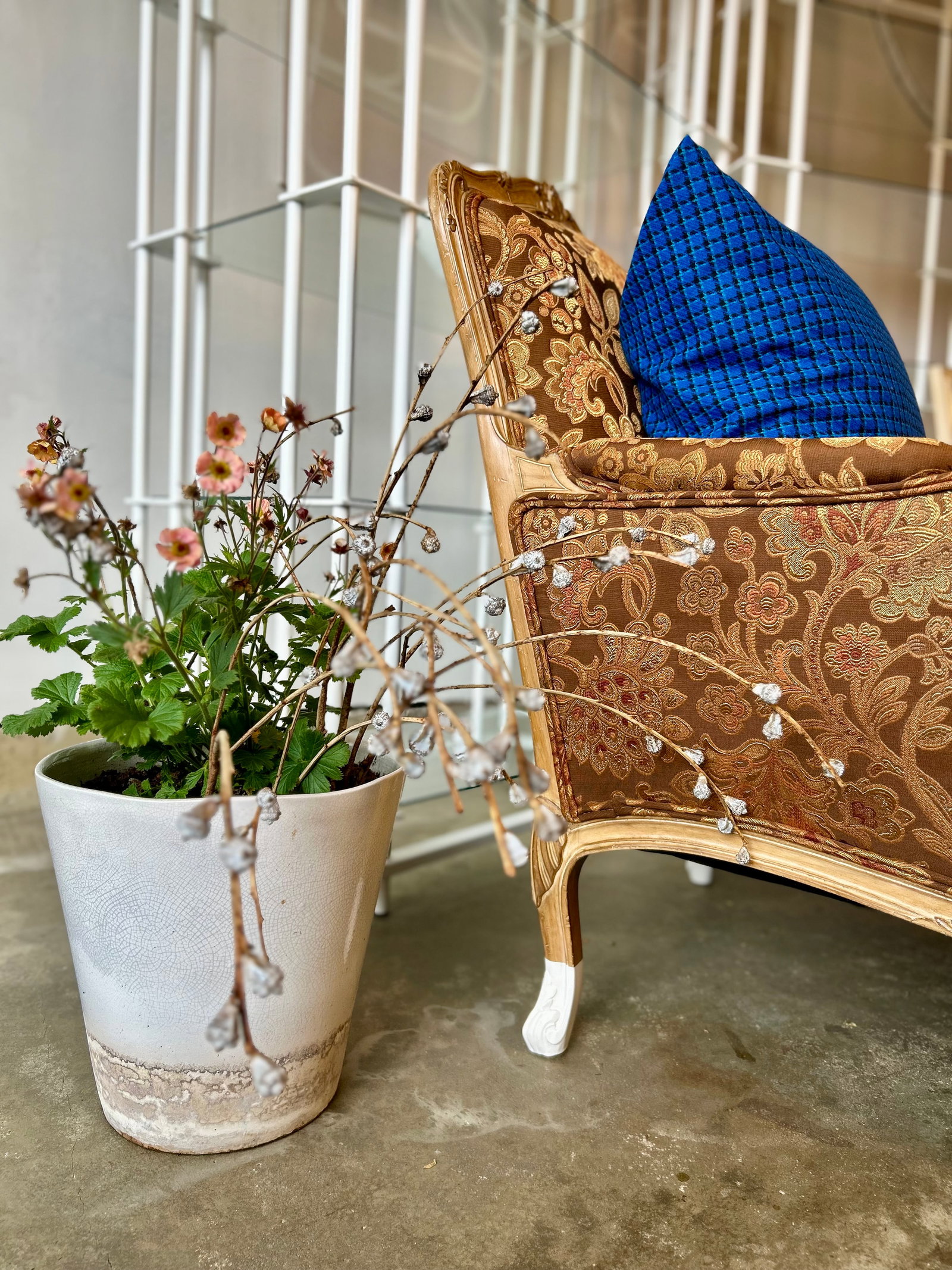 Custom Dipped Vintage Louis XV-Style Bergère Chair | Avant-Garde Modernized Vintage Accent - 7