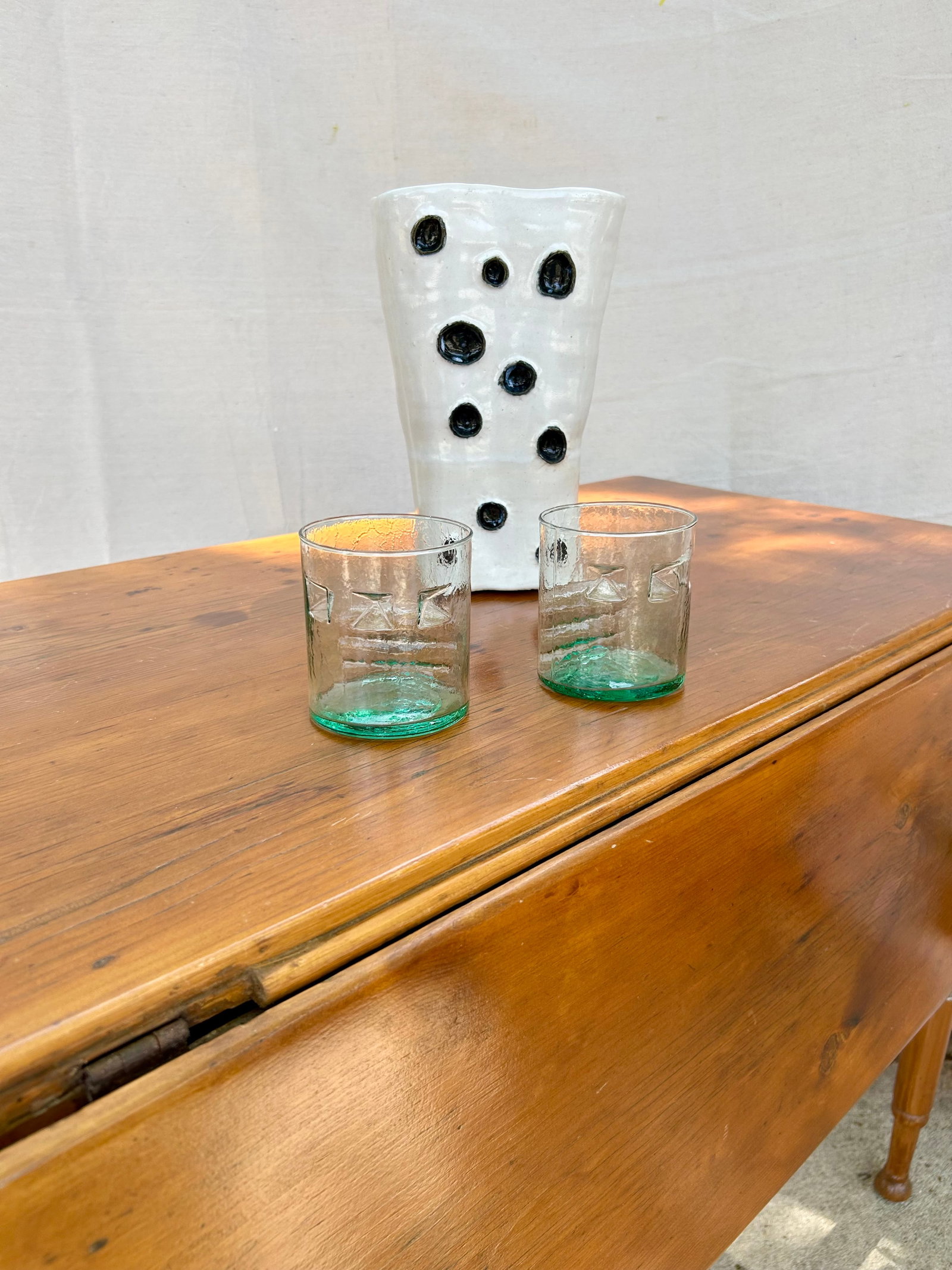 19th-Century American Country Sheraton Primitive Drop-Leaf Table - 8
