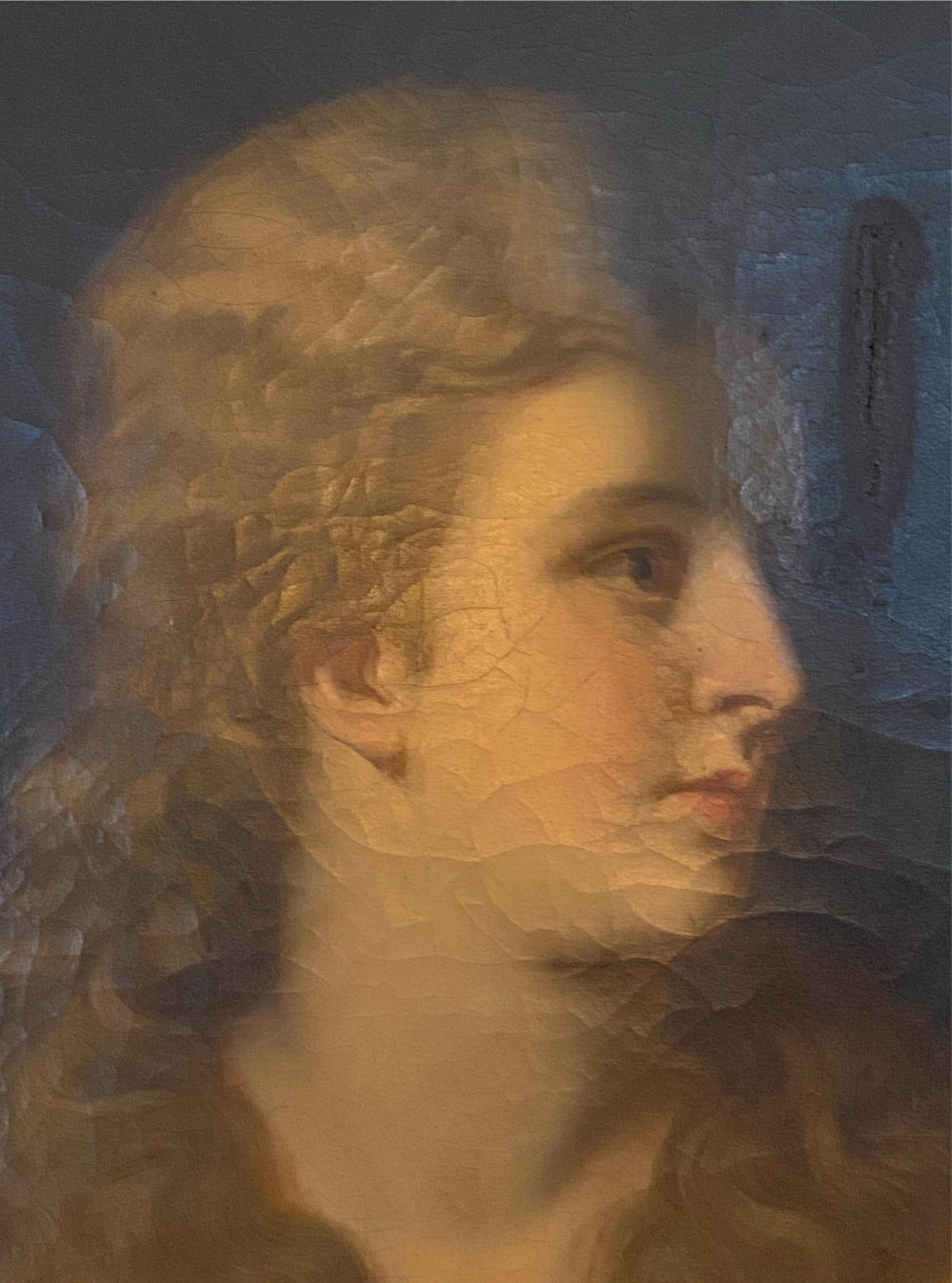 Antique Oil on Canvas Spatal Gilt Frame, Vienna, Signed 1870 - 5