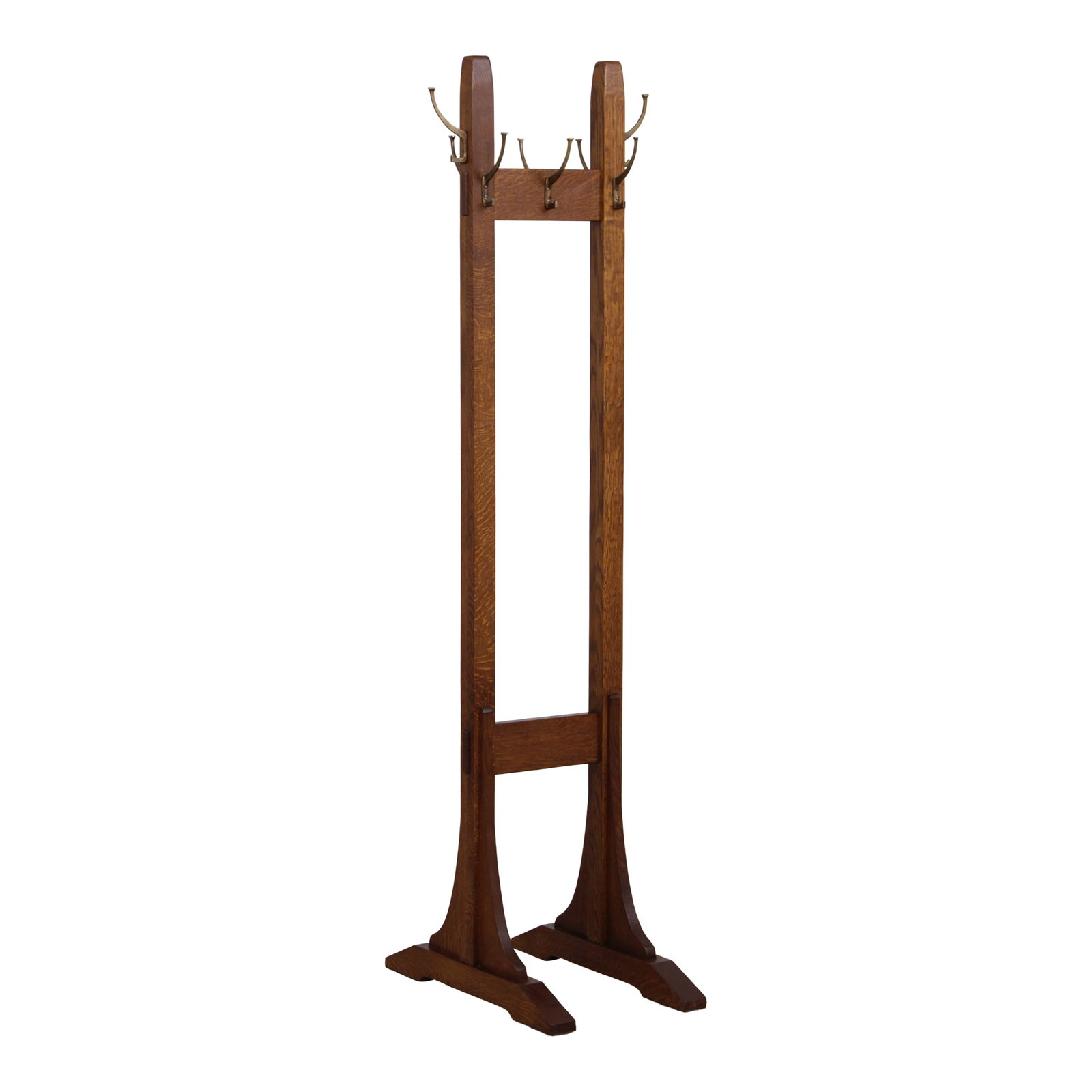 Stickley Mission Oak Double Coat Rack Hall Tree (1 of 17)