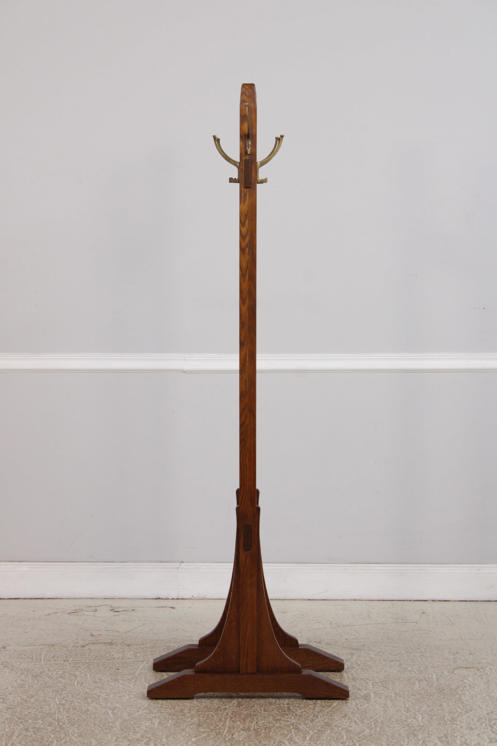 Stickley Mission Oak Double Coat Rack Hall Tree - 4