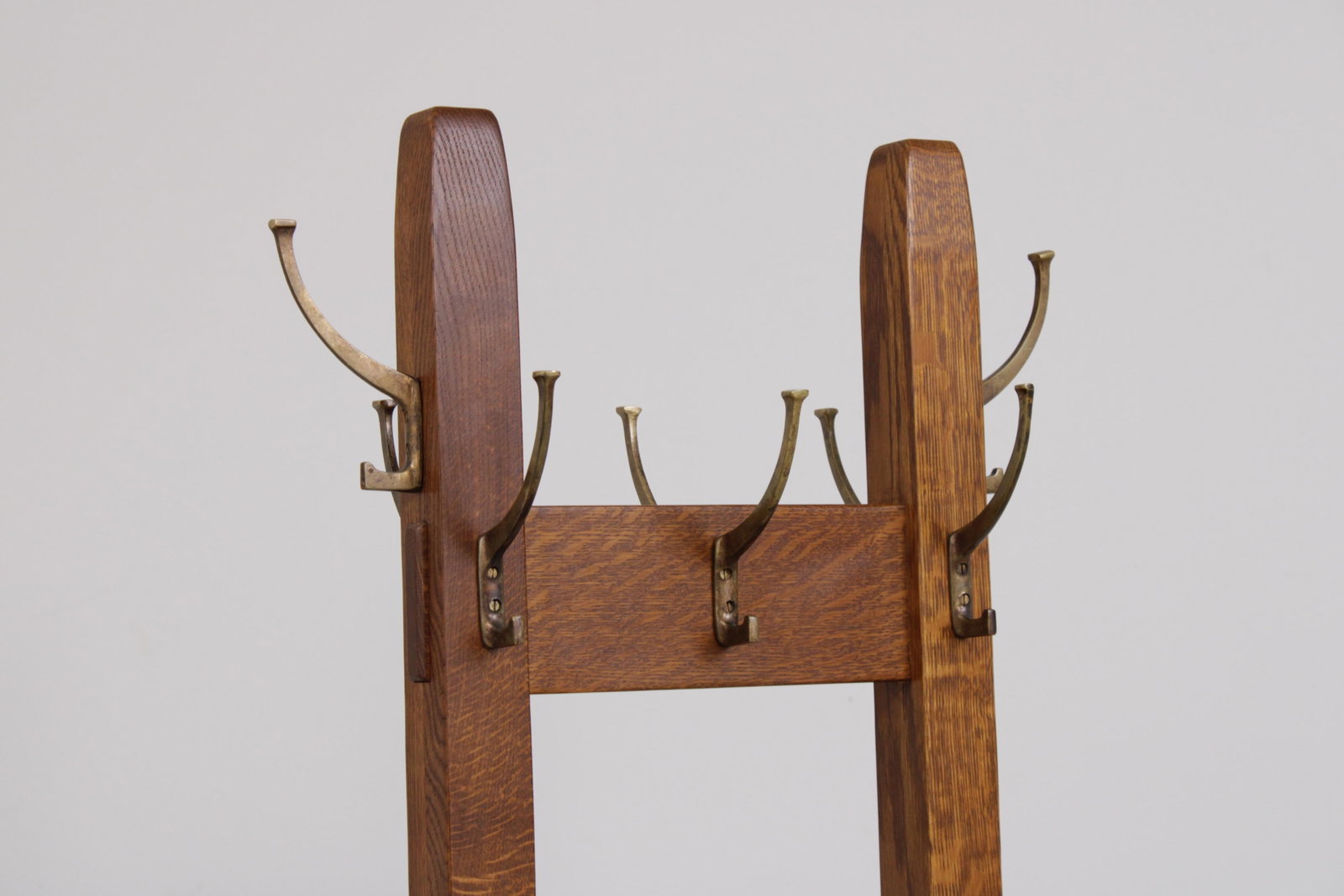 Stickley Mission Oak Double Coat Rack Hall Tree - 7