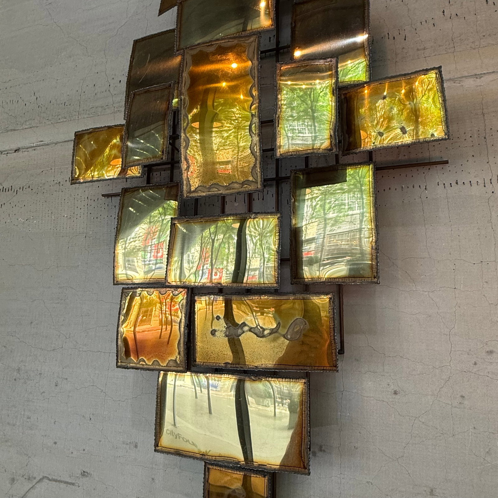 1970s Brutalist Multi-Panel Metal Wall Sculpture in the Style of Mario Jason - 10