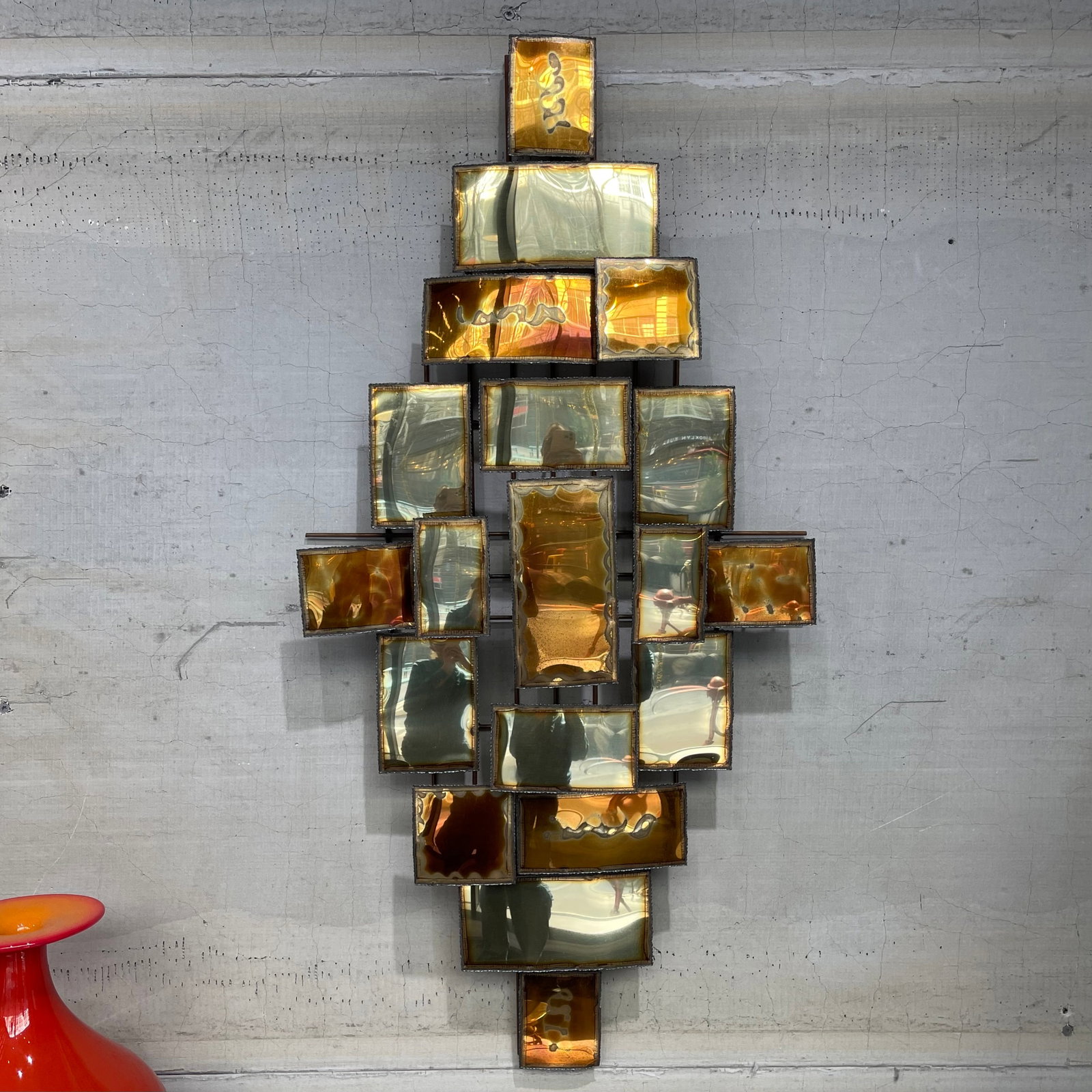 1970s Brutalist Multi-Panel Metal Wall Sculpture in the Style of Mario Jason - 2