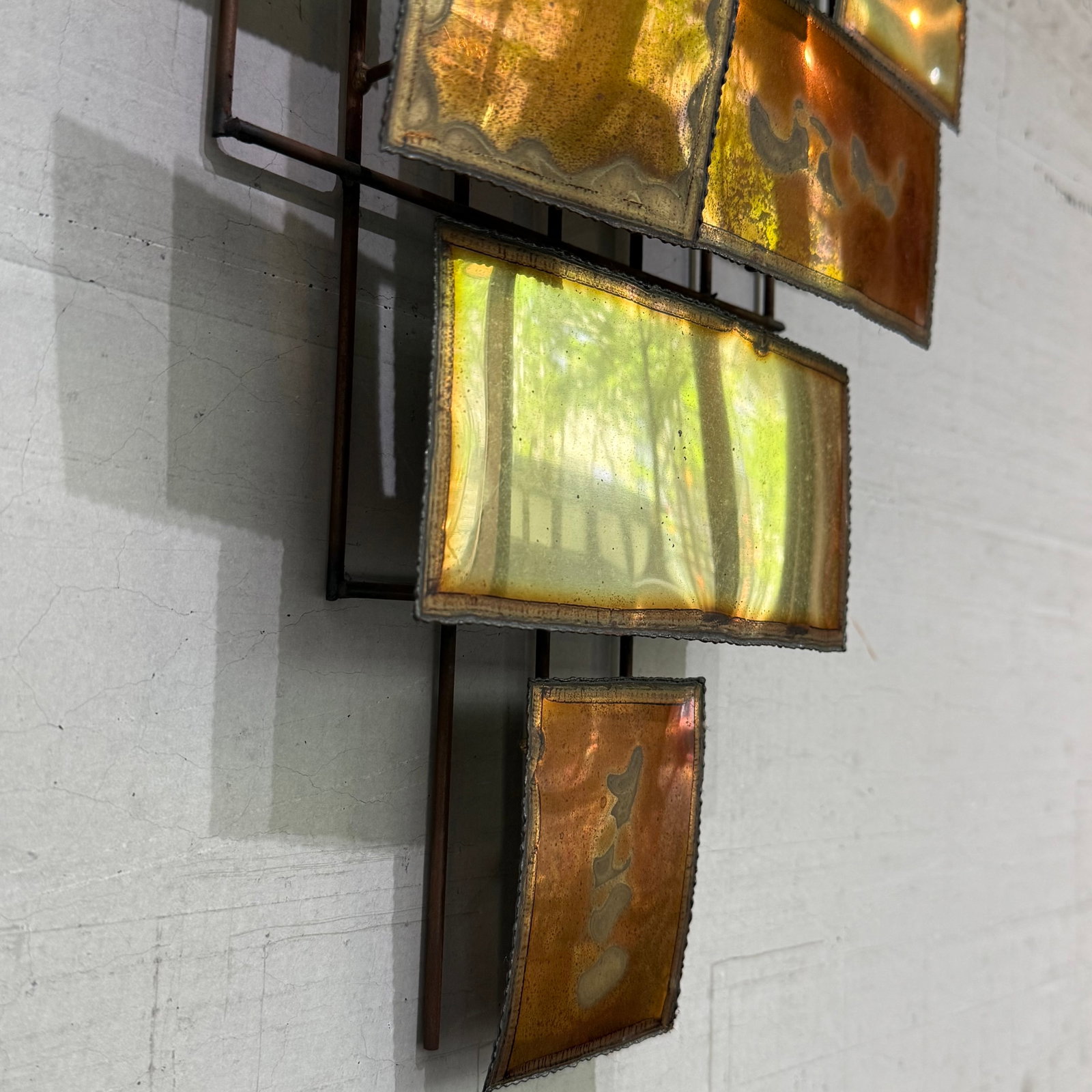 1970s Brutalist Multi-Panel Metal Wall Sculpture in the Style of Mario Jason - 5