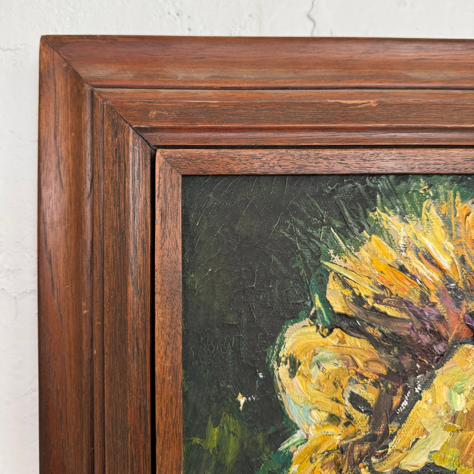 1970s Framed Impressionist Lion in the Wild Painting by Noparat Livisddhi - 10