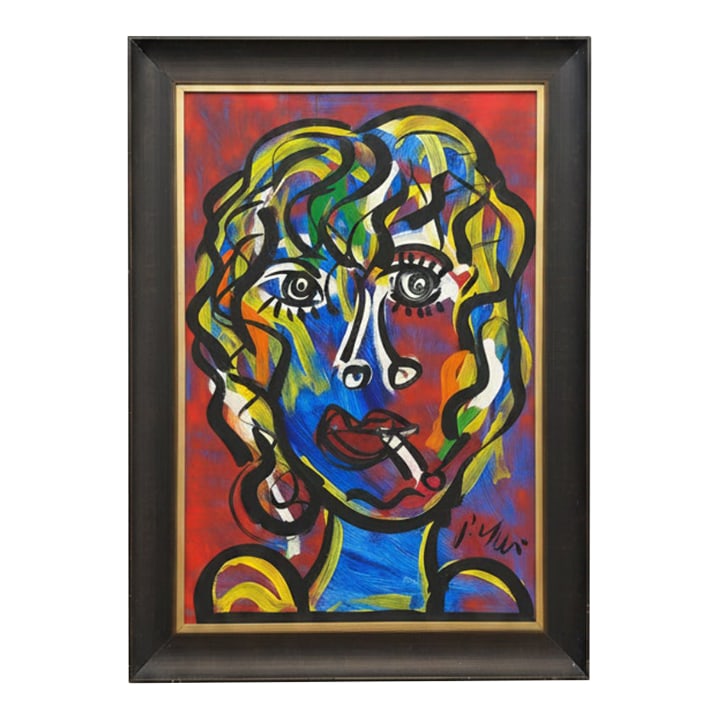 My Friend Andy Warhol, Peter Keil: Peter Keil is a German artist who focuses primarily on abstract expressionism. Keil painted with some of the greats, including Joan Miró, Pablo Picasso, and Andy Warhol, to name a few. This is a