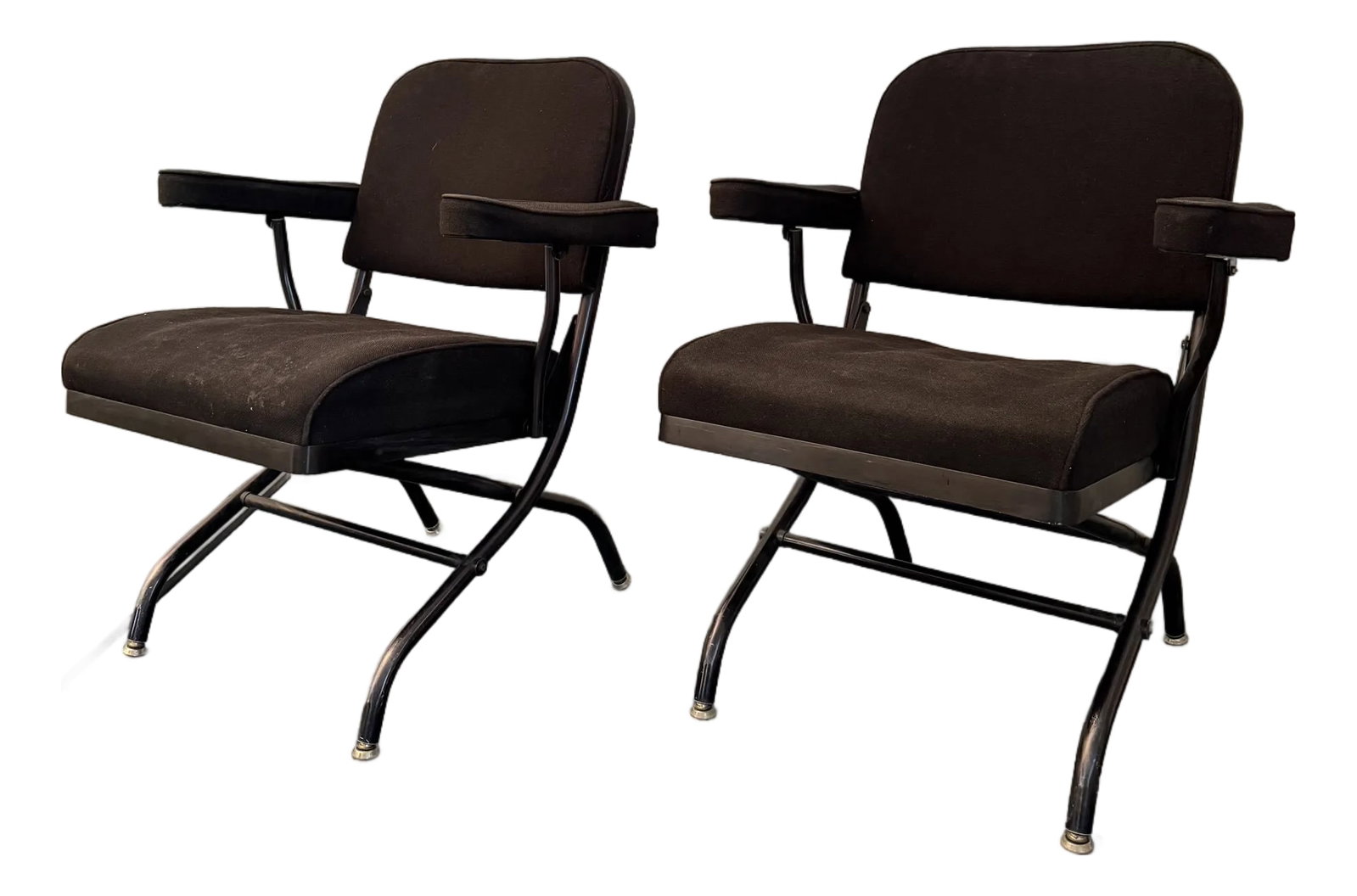 1940s Pair of Art Deco Warren McArthur for Mayfair Industries Folding Armchairs (1 of 8)