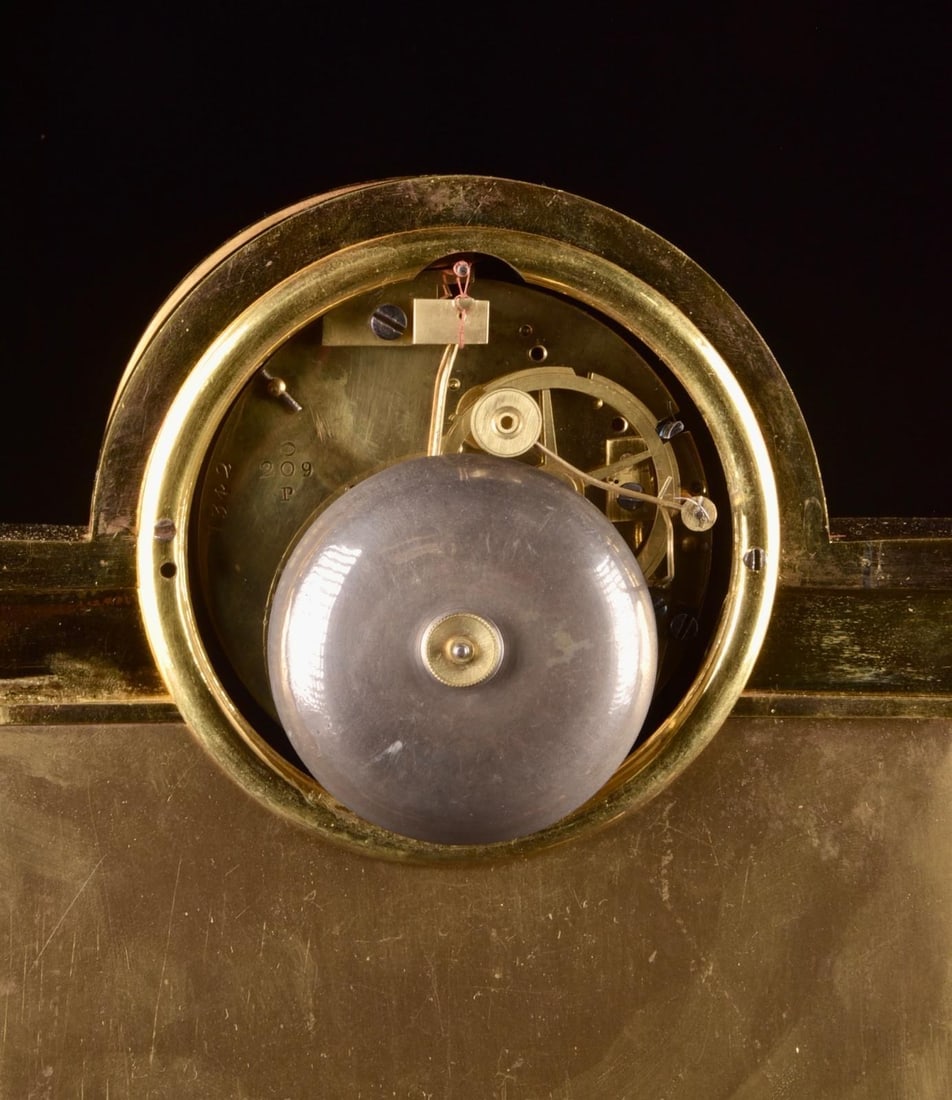 c.1820 Reiche Empire Gilt Ormolu Bronze Clock - 16