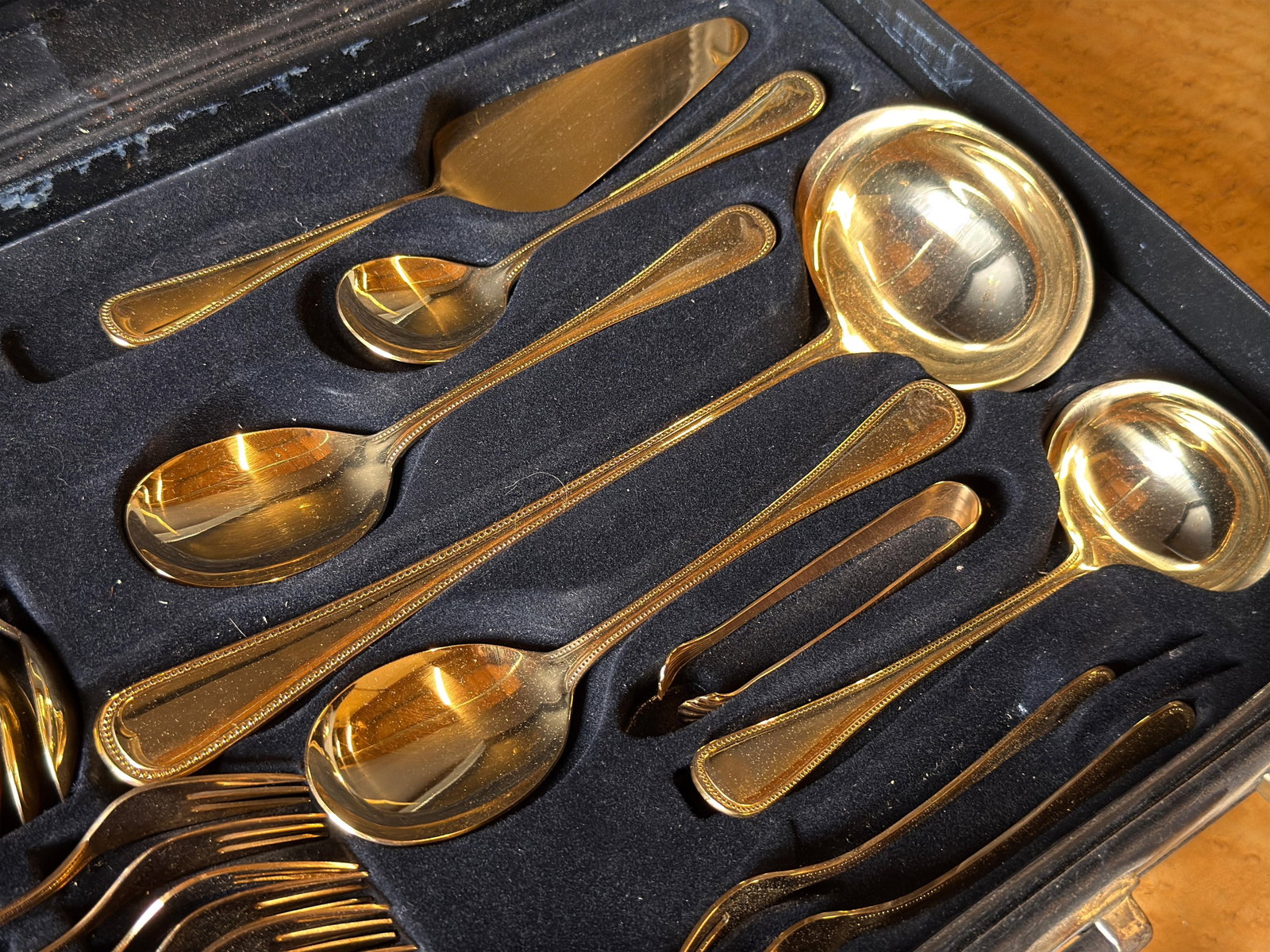 Vintage Bestecke Solingen Gold Plated Flatware - Service for 12 - 6