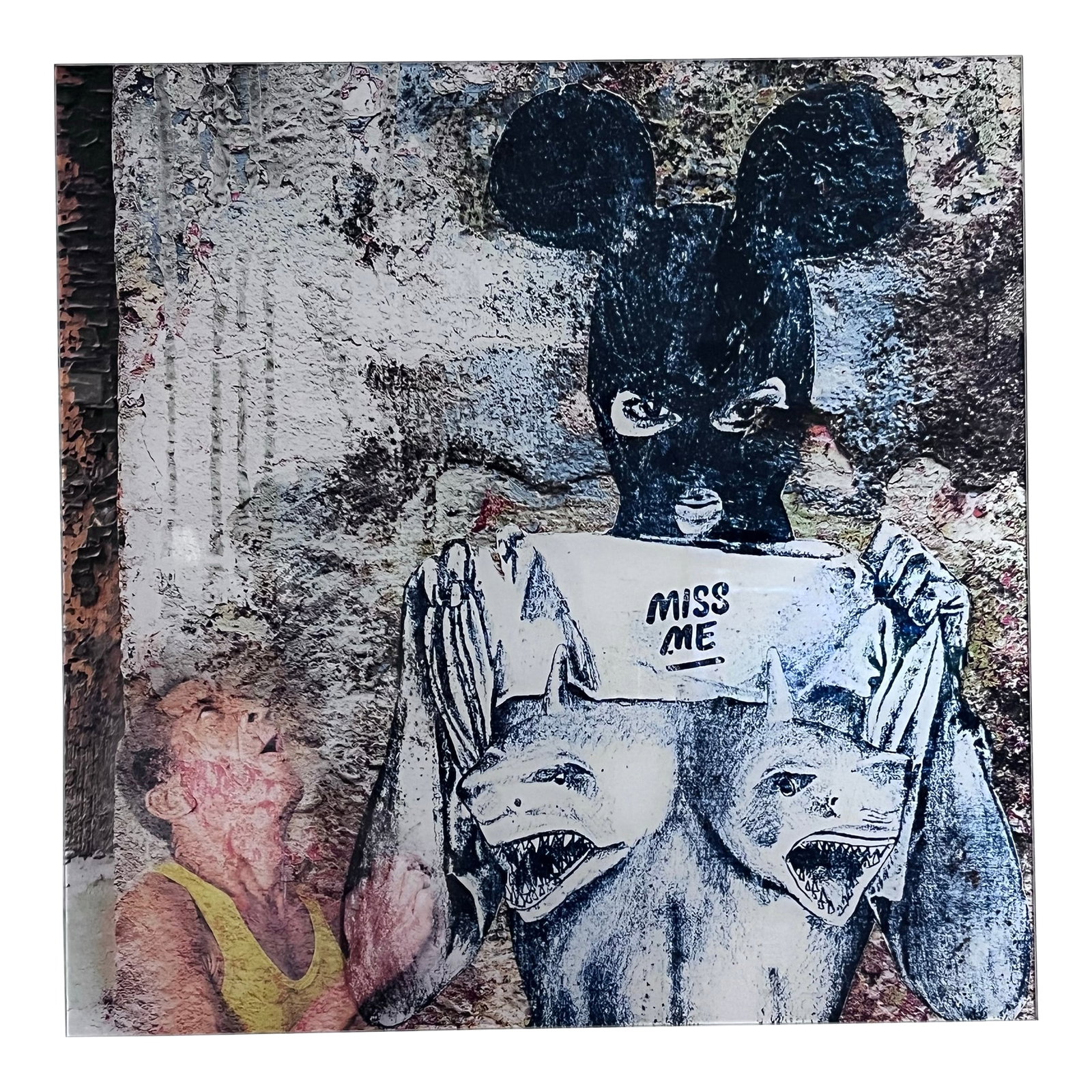 MissMe "Portrait of a Vandal" Limited Edition Gallery Work, Edition 1/7: Official gallery-produced limited edition by acclaimed Montreal street artist MissMe. Titled Portrait of a Vandal, this rare work was produced for a formal gallery exhibition and is numbered 1/7,