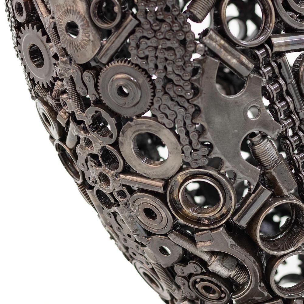 Premium Handcrafted Recycled Metal Heart Sculpture | 22" X 18" |. One of a Kind - 6