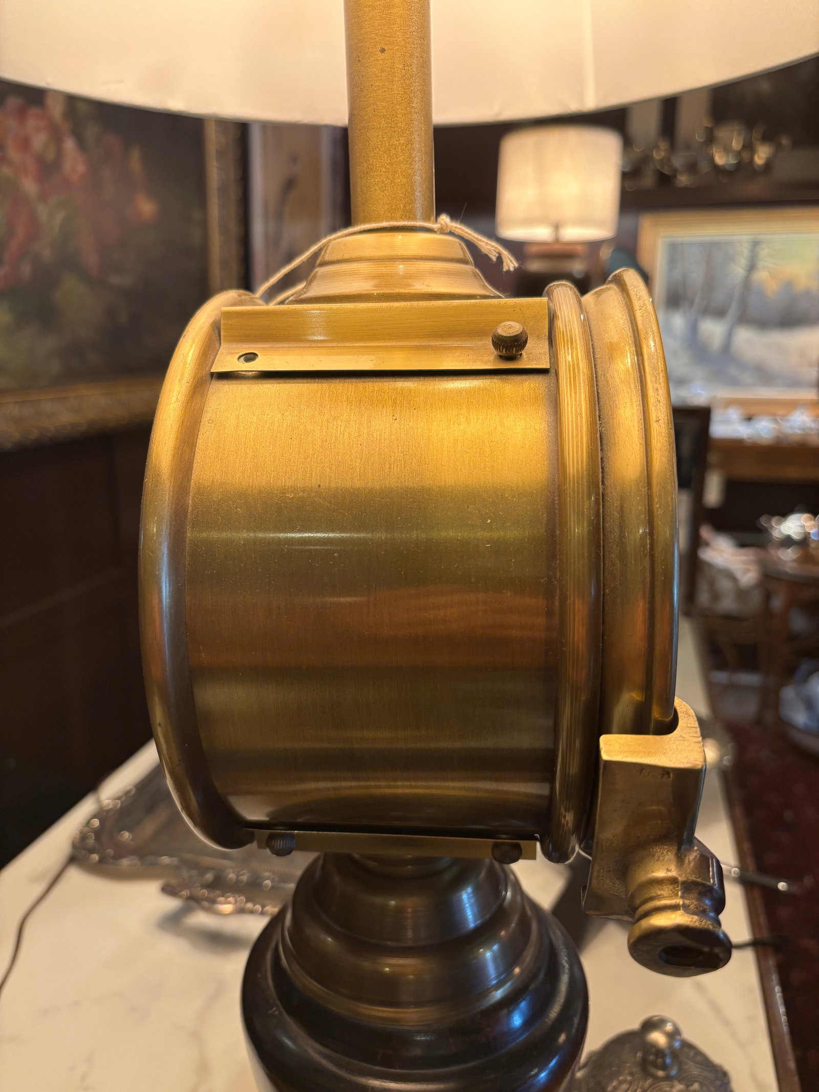 Antique Baldwin-Brockett Ship's Telegraph Lamp - 3