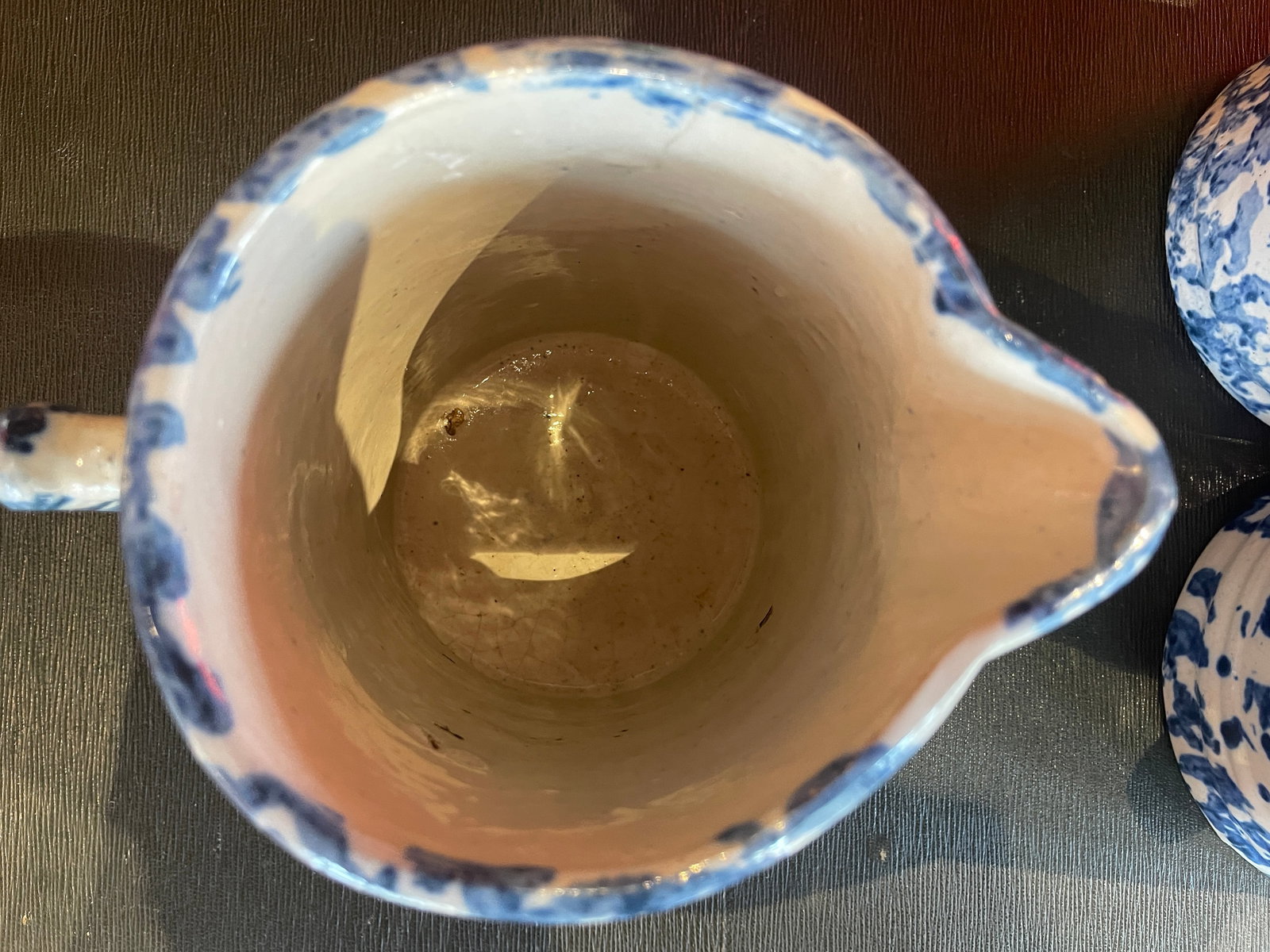 Set of Five Antique English Spongeware C. 1870-1890 - 6
