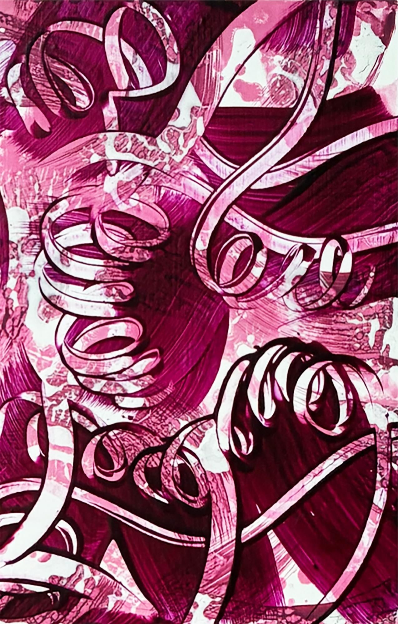 Twisted Claret by Michael DesRosiers Painting on MDF Panel (2026) - 2