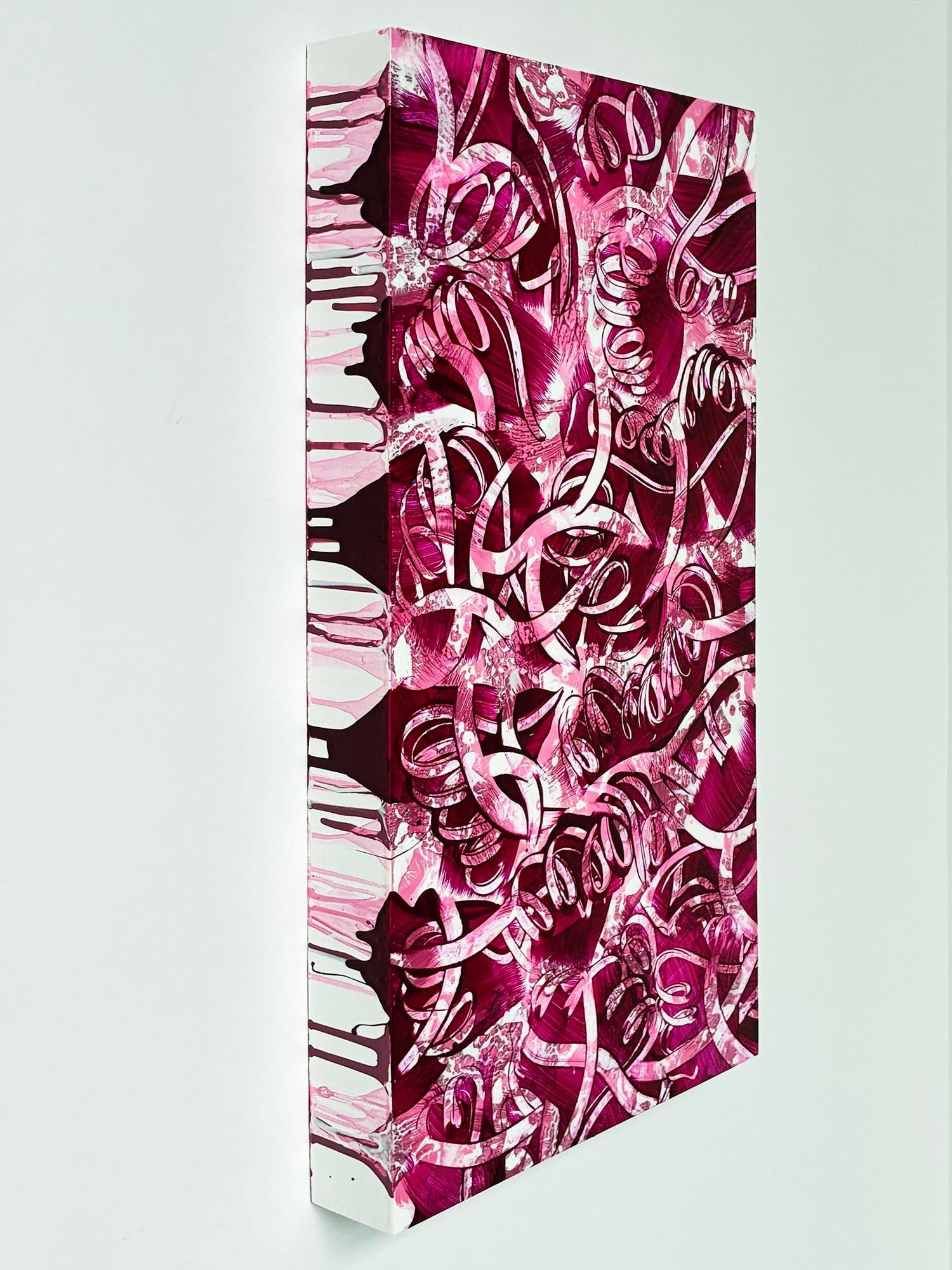 Twisted Claret by Michael DesRosiers Painting on MDF Panel (2026) - 3