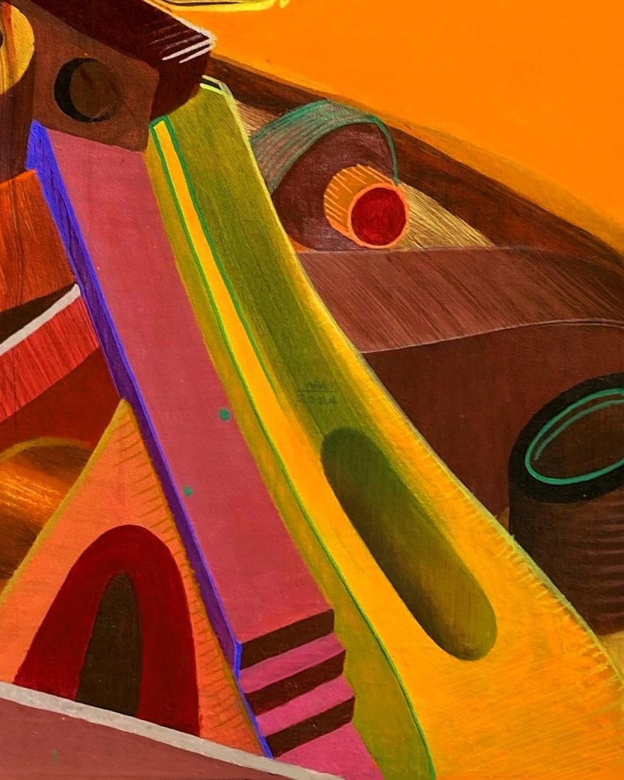 This, That, Acrylic Painting on Canvas, 2024, Ara Deinde - 4