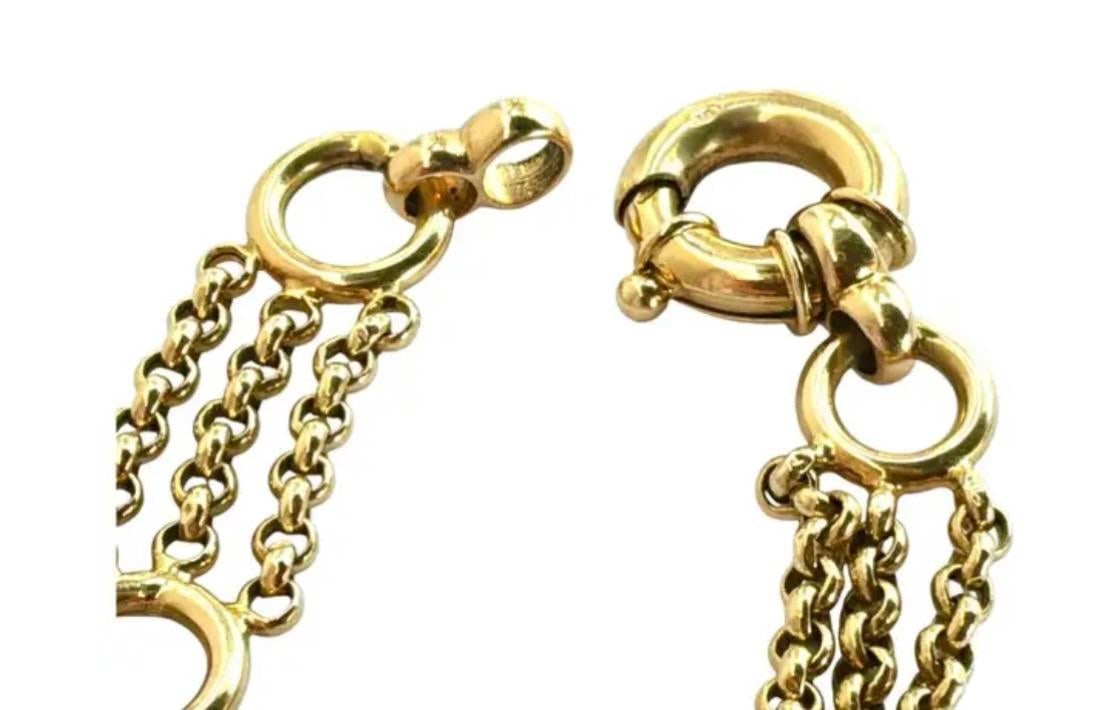 14k Gold Charm Bracelet Vintage - 5