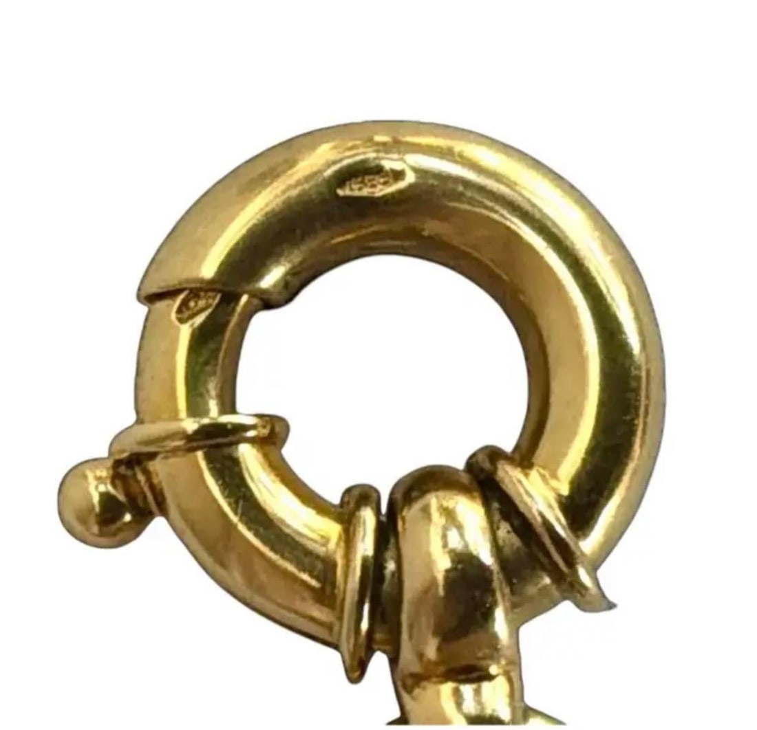 14k Gold Charm Bracelet Vintage - 8