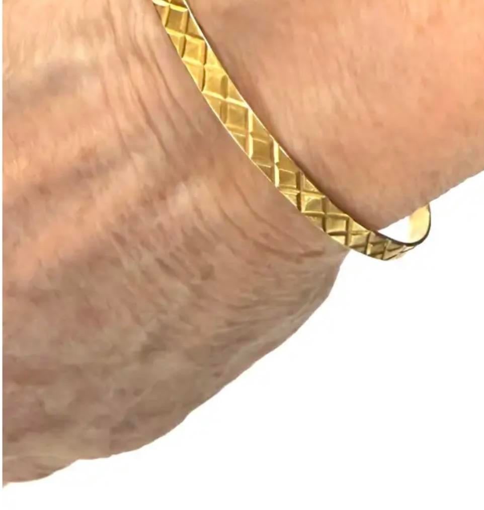 14k Gold Bangle Bracelet Vintage - 6