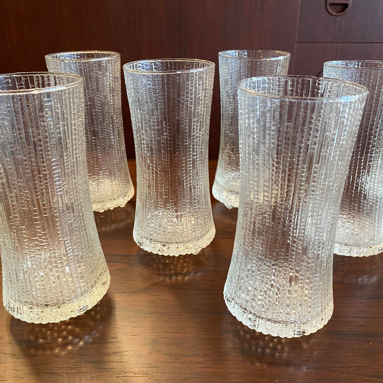 Mid 20th Century Mid-Century Iittala "Ultima Thule" Drinking Glasses by Tapio Wirkkala - Set of 8 - 12