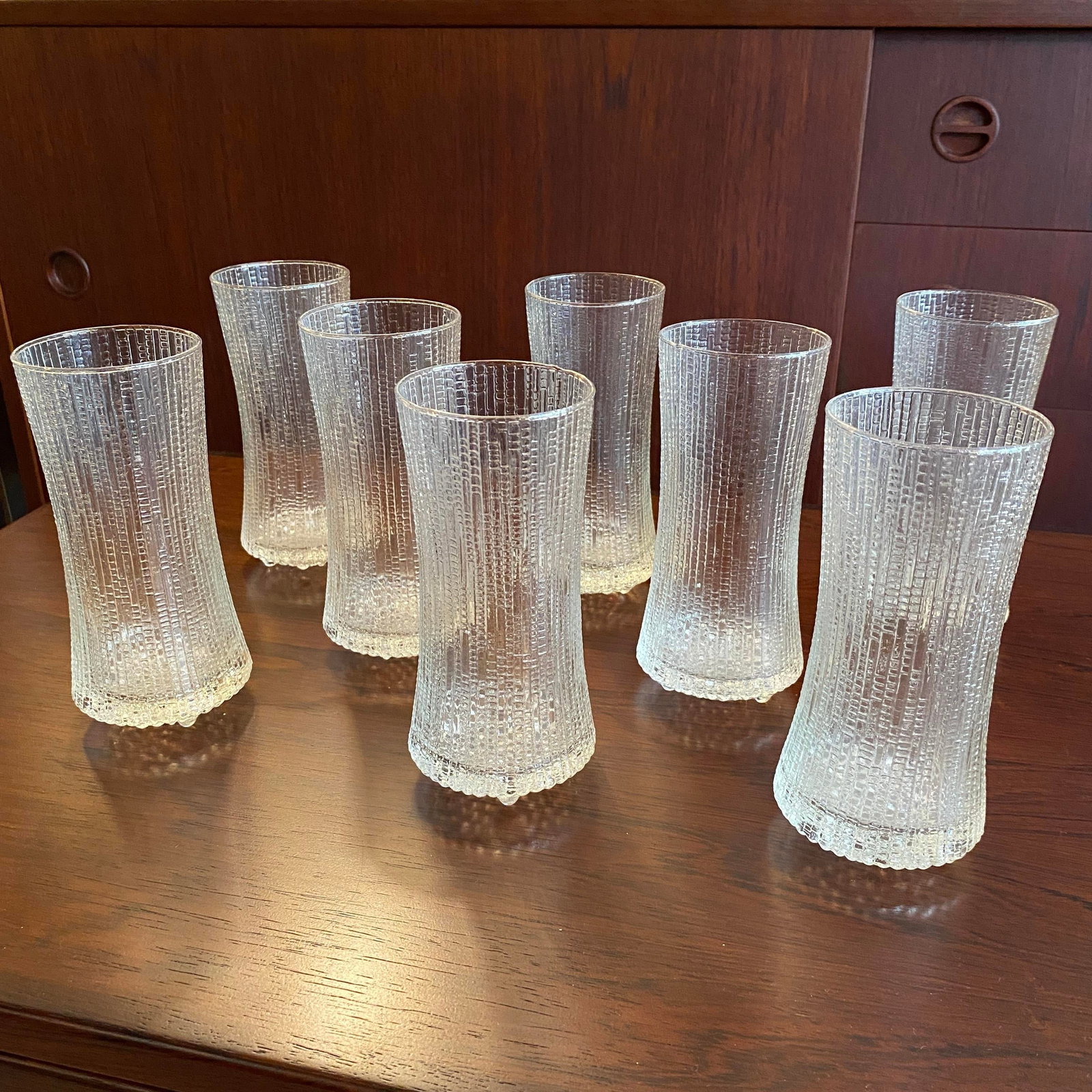Mid 20th Century Mid-Century Iittala "Ultima Thule" Drinking Glasses by Tapio Wirkkala - Set of 8 - 9