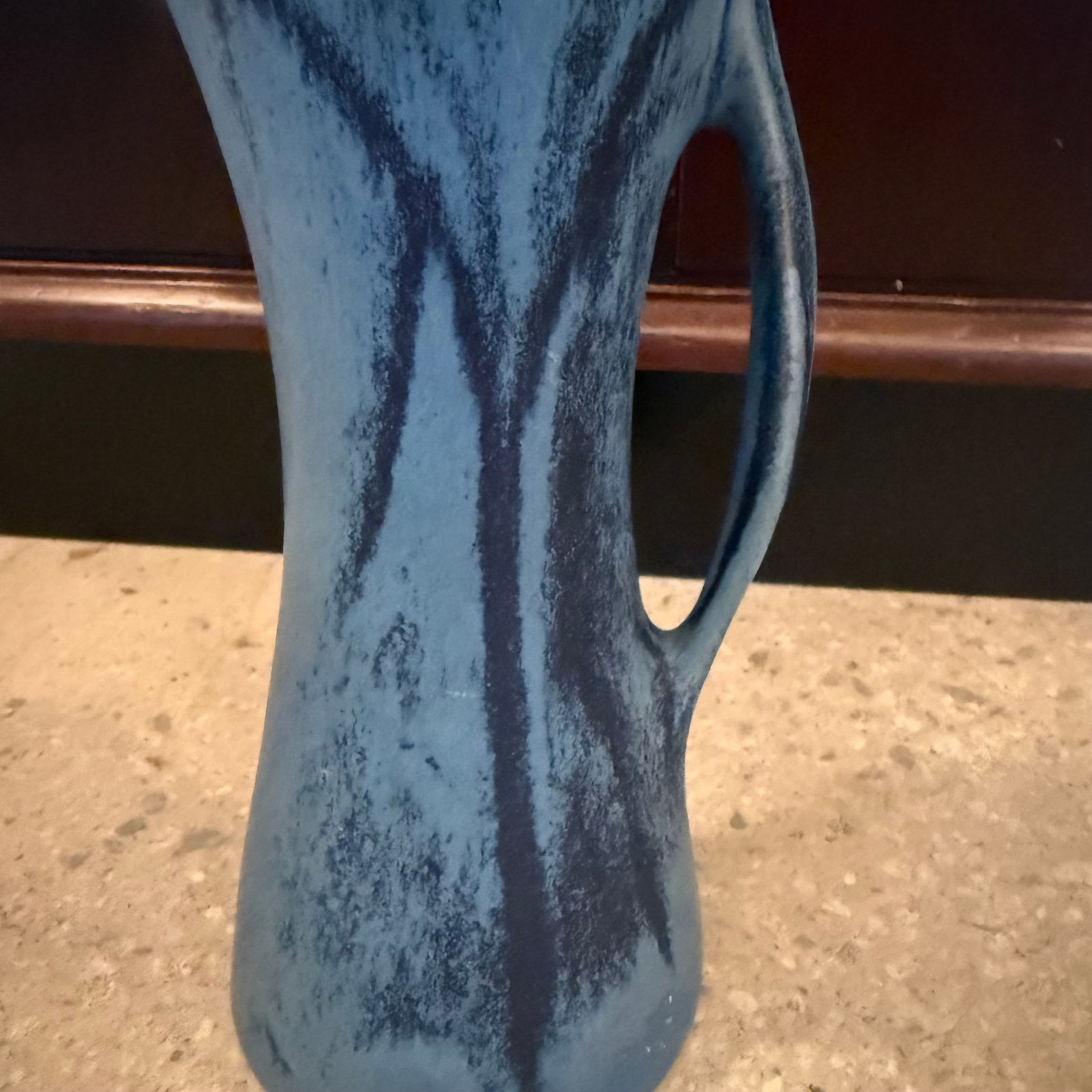 Mid 20th Century Mid-Century Modern Blue Ceramic Pitcher Vase by Weston Neil Andersen for Andersen D - 10