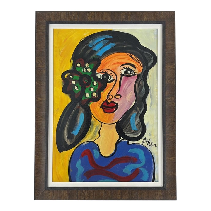 Titled Peter Keil Painting: Peter Keil is a German artist who focuses primarily on abstract expressionism. Keil painted with some of the greats, including Joan Miró, Pablo Picasso, and Andy Warhol, to name a few. This is a
