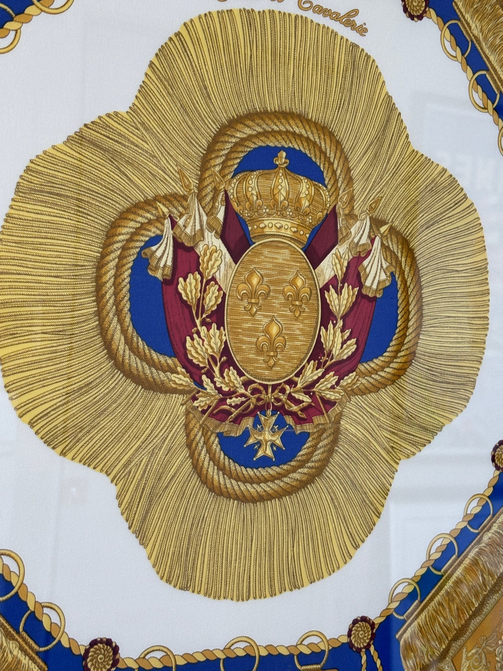 Hermès Poste Et Cavalerie Silk Scarf in Museum Acrylic Box, 1986 - 12
