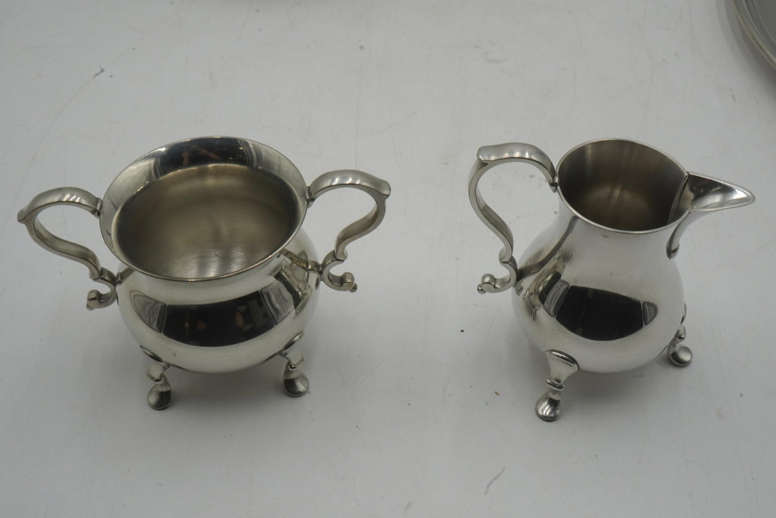 1980s Kirk Stieff Pewter Colonial Williamsburg Tea Service - Set of 4 - 6