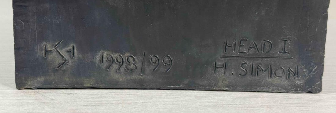 Hbs Head I "” Bronze Self-Portrait Bust, Herbert Simon Estate, 1999 - 2