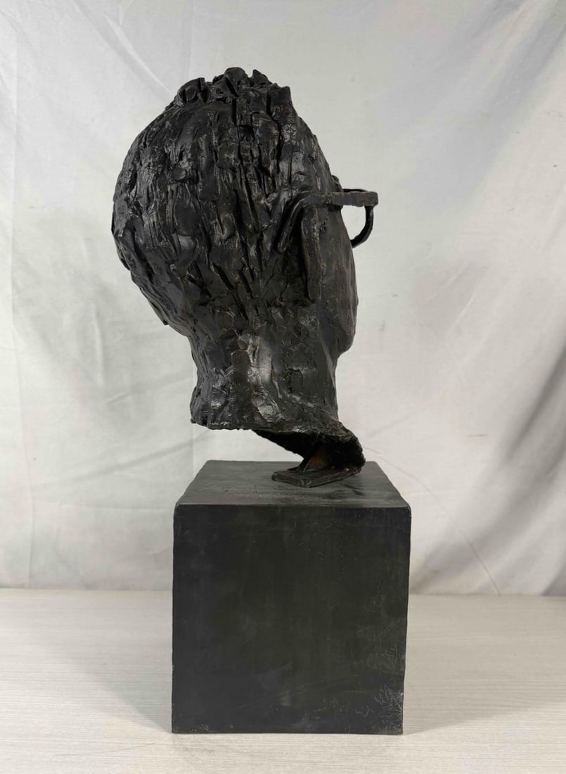 Hbs Head I "” Bronze Self-Portrait Bust, Herbert Simon Estate, 1999 - 5