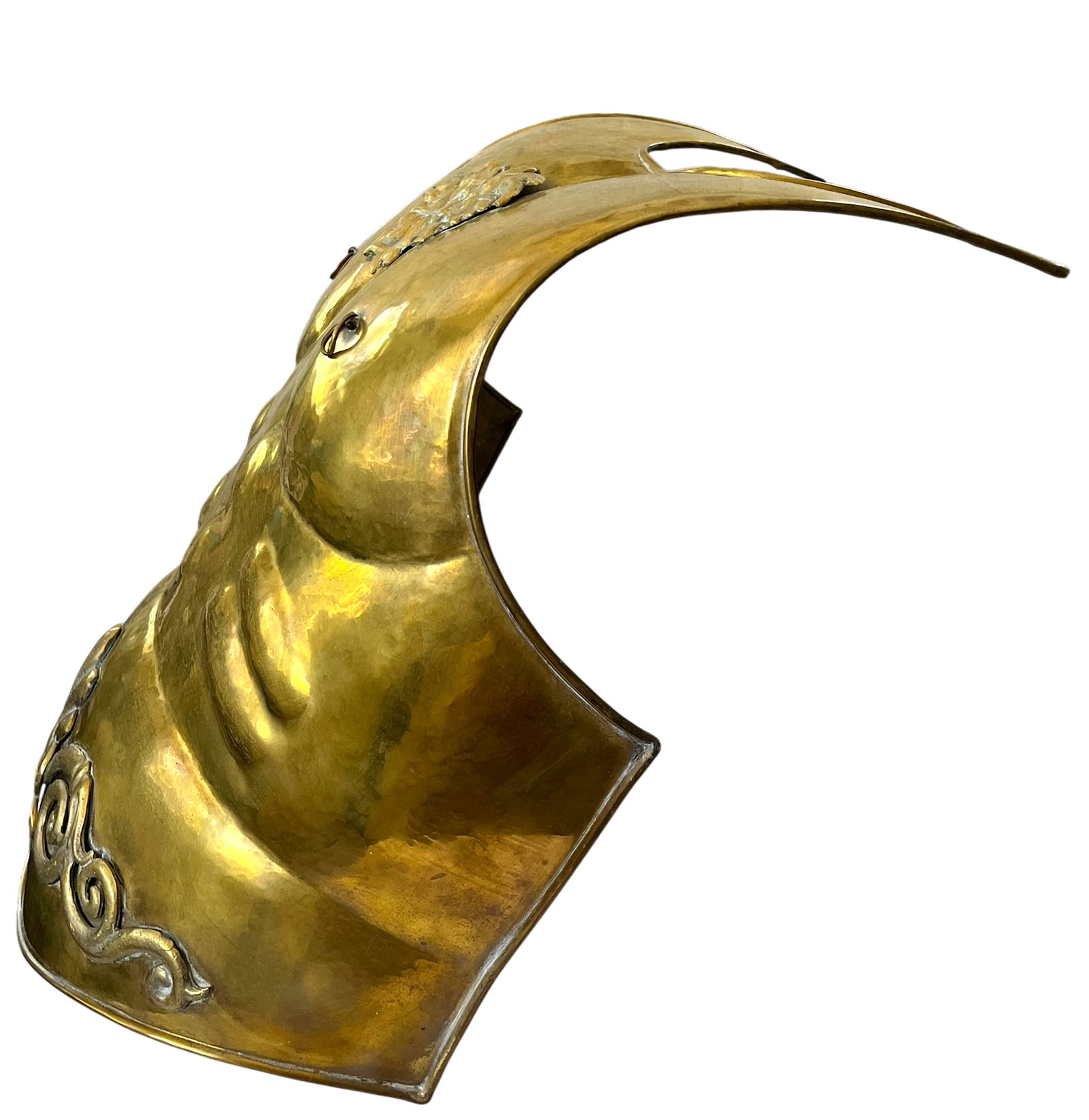 Mid 20th Century Roman Style Life-Size Brass Cuirass Wall Sculpture With Medusa Relief - 5